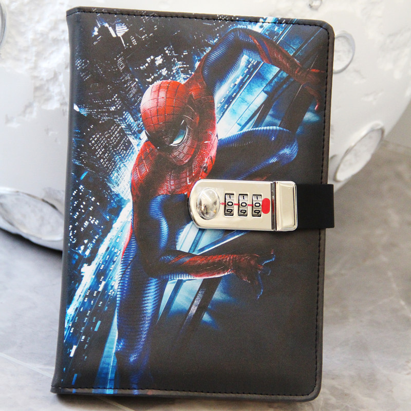 小学生带锁日记本密码锁创意儿童密码本卡通机器人笔记本男生记事本手