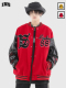 INSstudios 国潮牌情侣美式 复古植绒刺绣LOGO棒球服休闲夹克外套