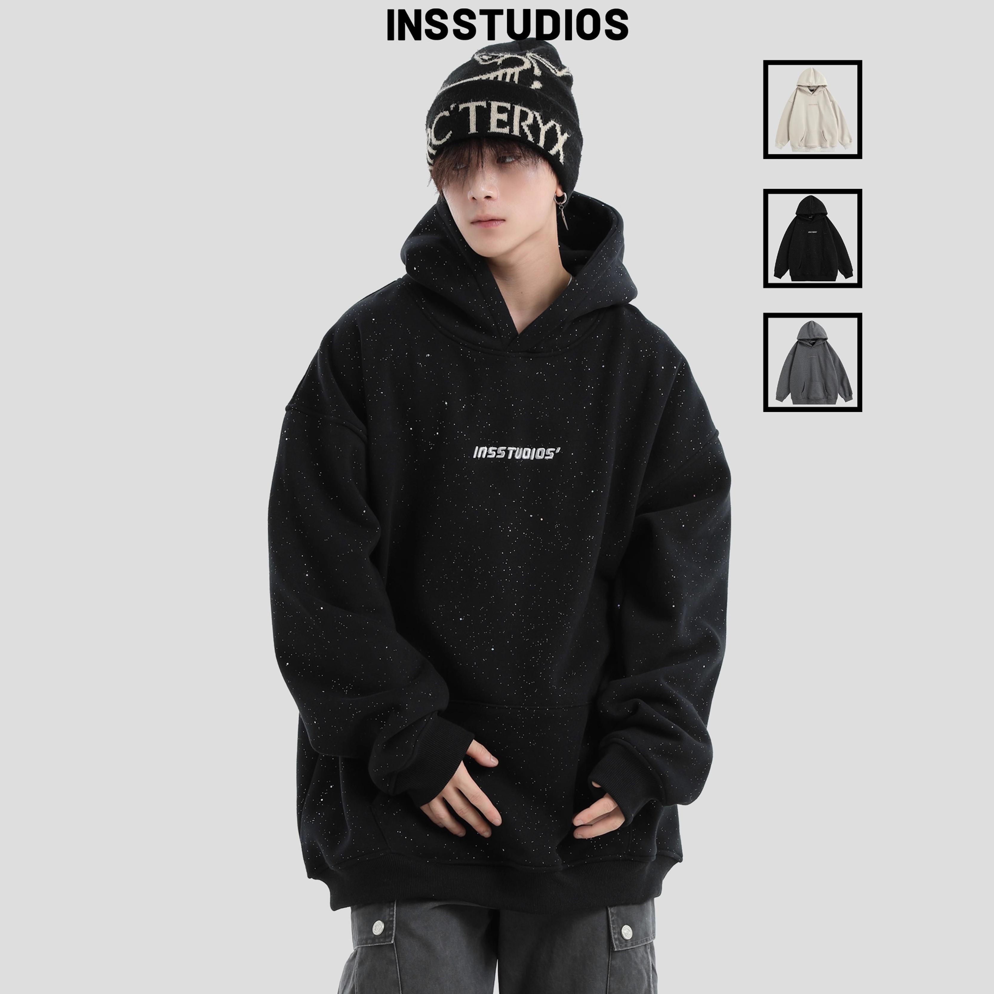 INSstudios刺绣LOGO满天星卫衣