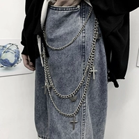 INSSTUDIOS.22SS КОРИНА INS TREND TREND HIGH Street Diablo Diablo Счета с перекрестными слепыми брюками цепь подвесной подвес
