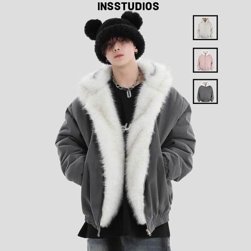 INSstudios座山雕加厚外套棉服