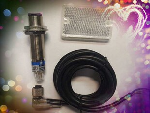 分体式 连接线反馈反射光电开E3F R2NK Y1Y2感应2米反光板 P1P2