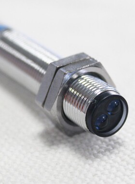 华全M12漫反射光电开关E12-D5NK三线NPN常开DC12V24V感应5厘米