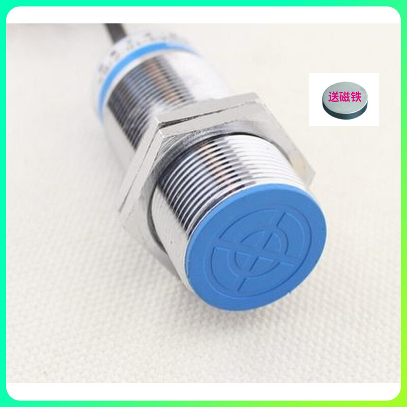 磁控SJM30-30N1磁性感应开关三线NPN常开5v12v24v感应磁铁30MM