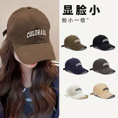 棒球帽女款大头围帽子宽帽檐