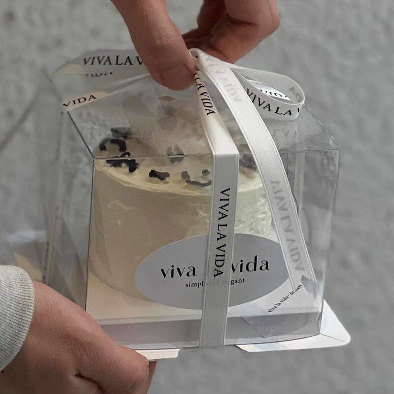 小蛋糕盒子小三寸3寸4寸大4寸 单层透明烘焙包装生日蛋糕盒批包邮