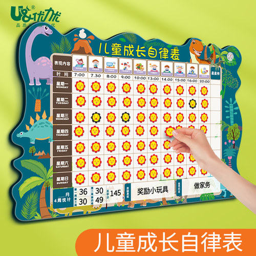 计划表墙贴好习惯养成自律表时间