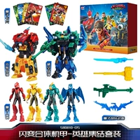 580810-DS Герои набор сборки [2 Меха 4 кукол 6 карт]