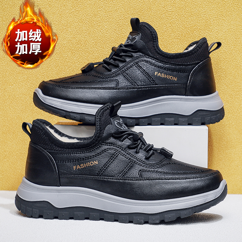 防水棉鞋思恋儿冬季新款休闲皮鞋