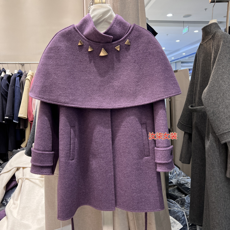 双面羊毛千金风新款大衣