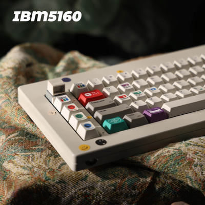 复古键帽经典款 PBT热升华 IBM5160 原厂9009夜魔wooting机械磁轴