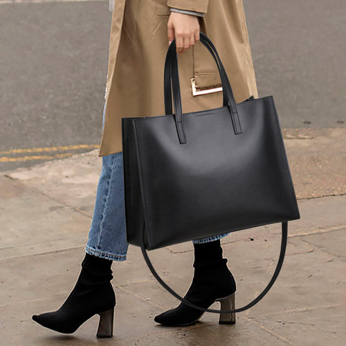 calypso真皮手提包可装14寸电脑