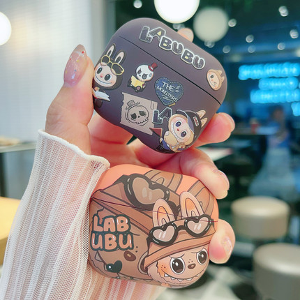 GANGNAM适用于苹果AirPodsPro二代四代耳机壳三代保护探索拉布布磨砂硅胶软壳AirPods1/2/3/4/5代降噪新款款6