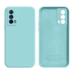 适用于iQOO Z5手机壳iqooz5x新款液态硅胶爱酷Z3全包防摔男女软壳V2148A直边V2131A简约纯色V2073A保护套