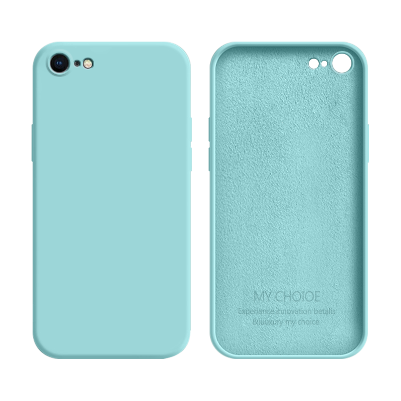 适用于苹果7手机壳液态硅胶iPhone8男女ip7plus高级感纯色超薄爱疯8Plus全包七软壳八个性简约保护套外壳