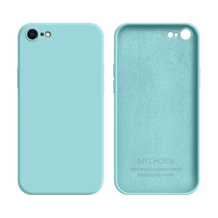 适用于苹果6/6s手机壳直边液态iPhoneSE3硅胶男女7Plus高级感爱疯iP8超薄全包5/5s软壳SE2代保护套6sPlus外壳