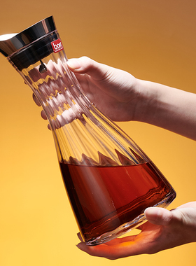 baer手工瀑布式快速醒酒器轻奢高端家用创意水晶玻璃红酒分酒壶