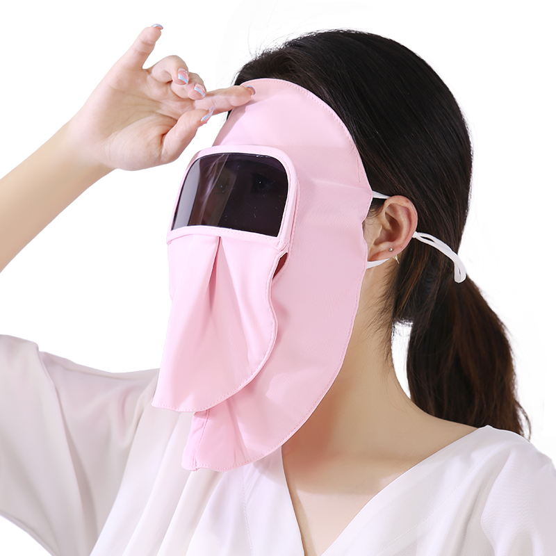 防曬面罩女夏季臉基尼透氣紫外線騎車遮陽防強(qiáng)光遮全臉護(hù)額口罩薄