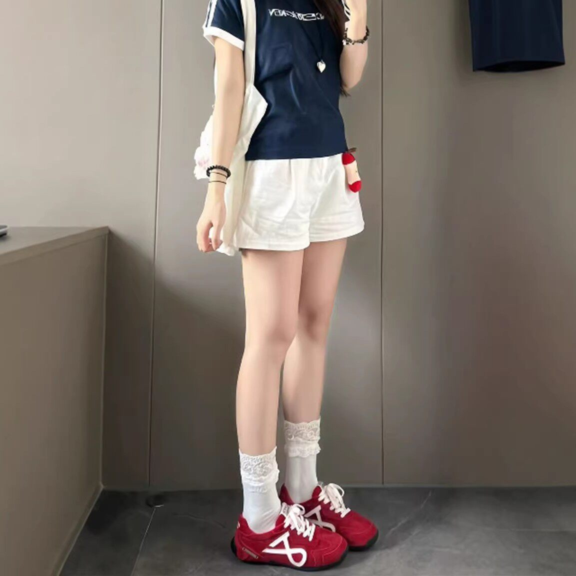 天丝亚麻短裤女2026新款夏季薄款休闲宽松梨型身材大码棉麻五分