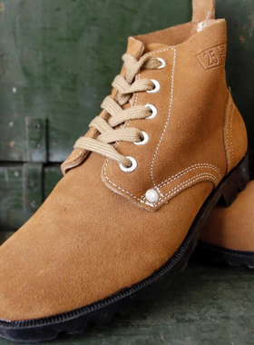 3416翻毛皮鞋男靴工作鞋单反绒皮防滑户外耐磨大头鞋经典复古正品