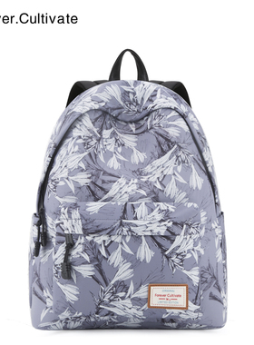 Forever cultivate书包女学生韩版学院风校园 高中生双肩包大容量