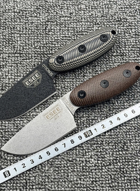 ESEE-SENCILLO A2直刀高硬度厨房家用户外露营多功能便捷工具刀