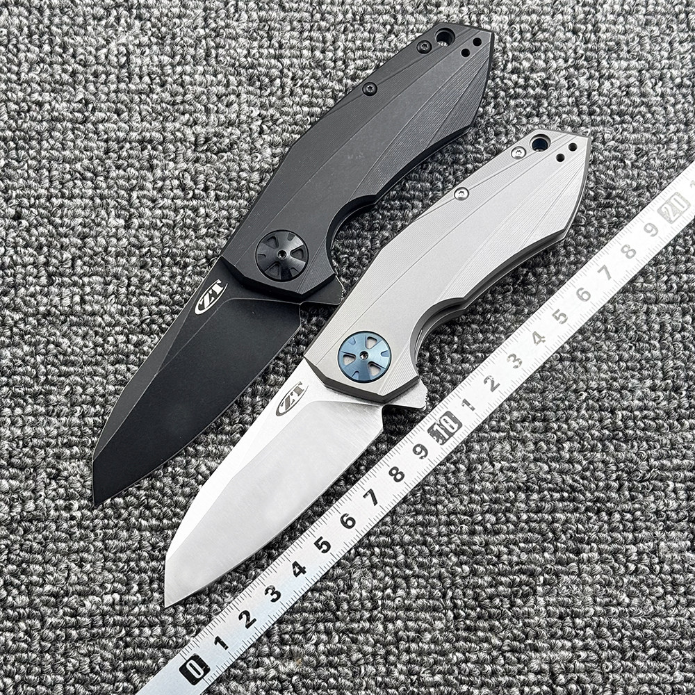 零误差 ZT0456钛合金柄折刀户外野营狩猎战术防身EDC工具刀