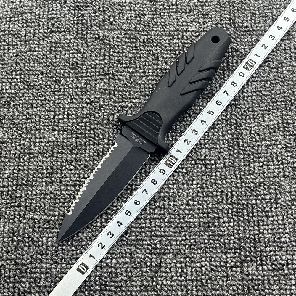 狐狸FX边齿小直刀高硬度家用厨房户外露营多功能便携工具刀