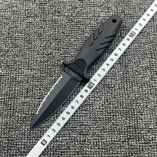 狐狸FX边齿小直刀高硬度家用厨房户外露营多功能便携工具刀