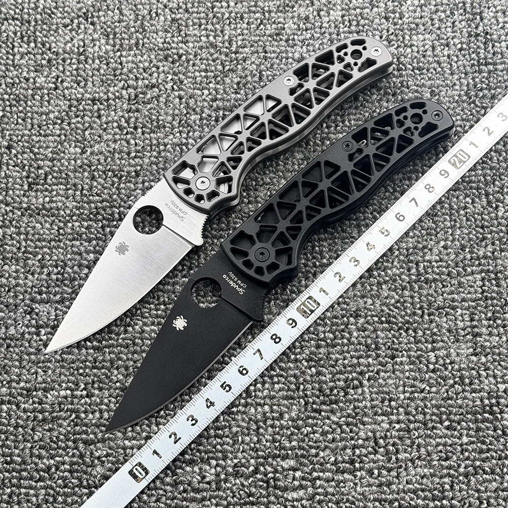 蜘蛛 C266陶瓷轴承钛合金柄折刀户外野营狩猎战术防身EDC工具刀