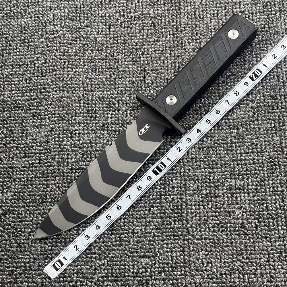 零误差 ZT0006G10柄直刀高硬度厨房家用户外露营多功能便携工具刀