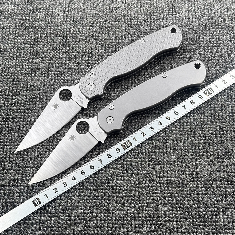 蜘蛛 C81钛合金柄折刀户外野营狩猎战术防身高硬度口袋EDC工具刀