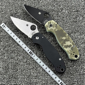蜘蛛 C223G10柄折刀户外野营狩猎战术防身高硬度口袋EDC工具刀