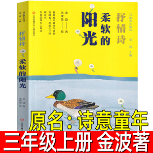 诗意童年柔软的阳光 金波著三年级必读课外书 写给童年的诗 金波儿童诗选高洪波任溶溶小学生课外书 江苏凤凰少年儿童出版社