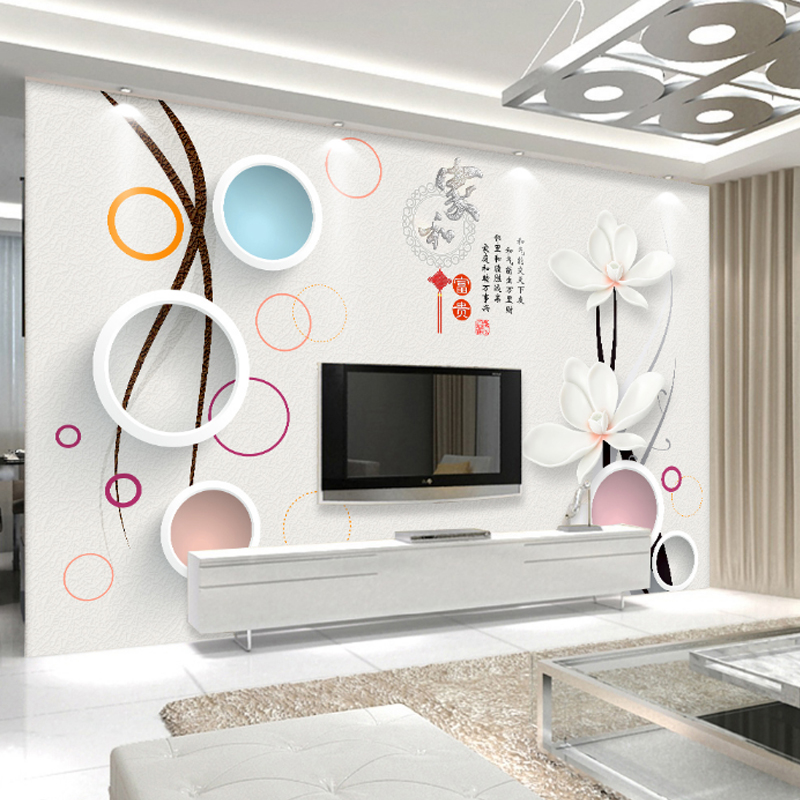 ÏÖ´ú¼òÔ¼¿ÍÌüµçÊÓ±³¾°Ç½±Ú»3DÁ¢Ìå±ÚÖ½×Ôճɳ·¢ÎÔÊÒǽֽӰÊÓǽ²¼