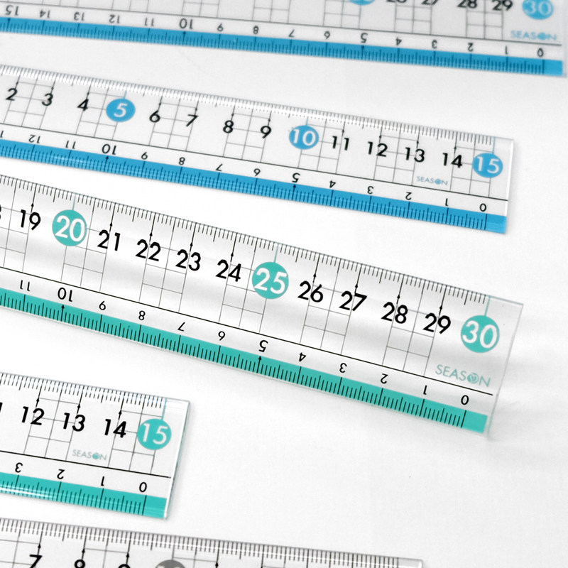 season台湾四季大字尺30公分直尺生文具用品测量尺子
