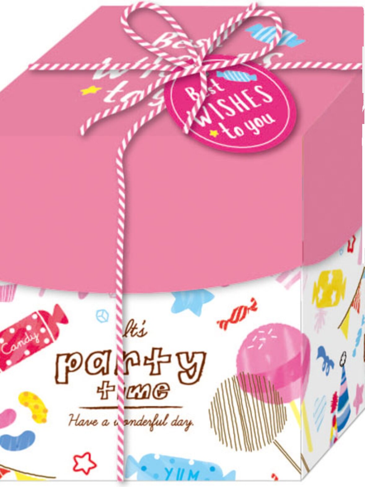 시즌 대만 사계절 접이식 선물 사각 상자 [중형] 선물 포장 상자 귀여운 종이 제품