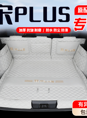 适用于比亚迪宋plusdmi后备箱垫全包围宋plusev专用汽车后尾箱垫