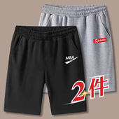 男士 薄款 韩版 子马裤 夏天跑步外穿运动裤 潮流潮牌夏季 裤 港风五分裤