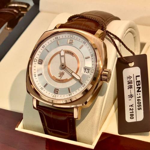 全自动机械表大气风方形男士手表