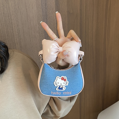 便捷mini小巧钥匙包月牙包