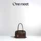 2026年新款 ONE MEET 吐司包大号公文包手提包波士顿包包女士通勤