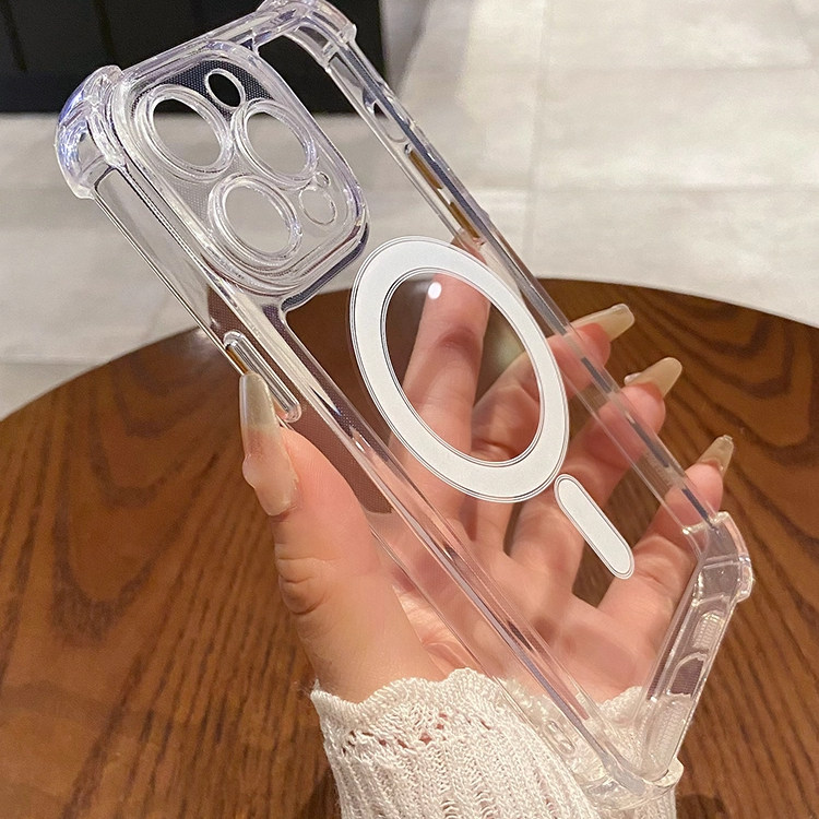 Magsafe磁吸欧炫适用苹果iphone13pro手机壳iphone13promax新款透明保护套17/16气囊防摔plus硅胶13软壳男女