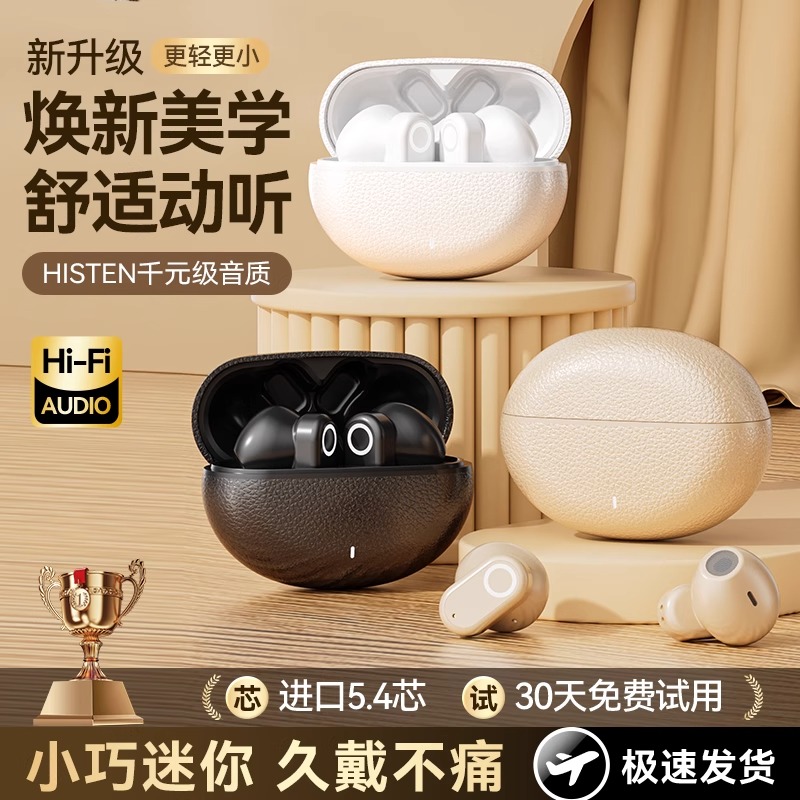 2025新款蓝牙耳机无线耳机入耳式主动降噪超长续航高音质运动音乐