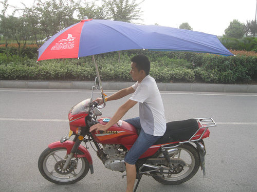 世源加长摩托车伞雨棚三轮车电动车遮阳雨伞防晒太阳伞加大加厚