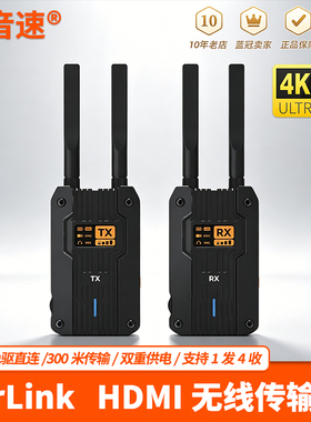 HDMI无线传输器airlink图传4K相机UVC收发器pocket3投屏接收器