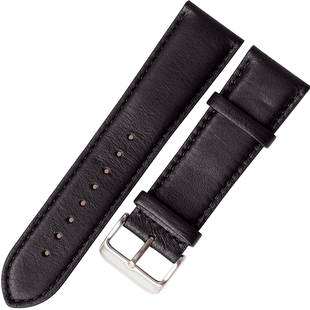 真皮表带手表皮带配件24mm男款针扣牛皮表带适配沛纳海精工西铁城