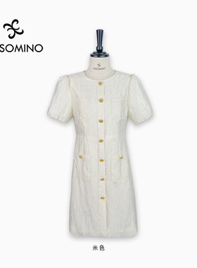 夏时尚连衣裙米色Y549B30360