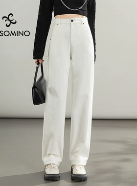 【新品】春秋牛仔裤白色Y680C8076