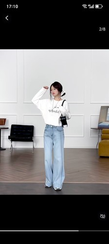 圆领长袖T恤女宽松休闲百搭